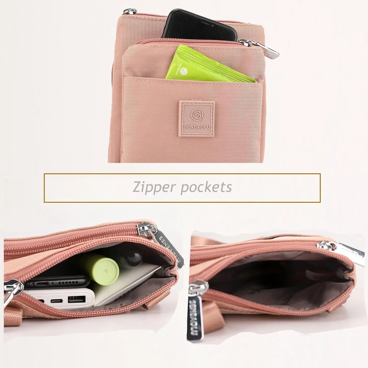 KARRESLY Small Crossbody Bags for Women Mini Waterproof Cell Phone Purse Nylon Shoulder Handbags Lightweight Casual Wallet