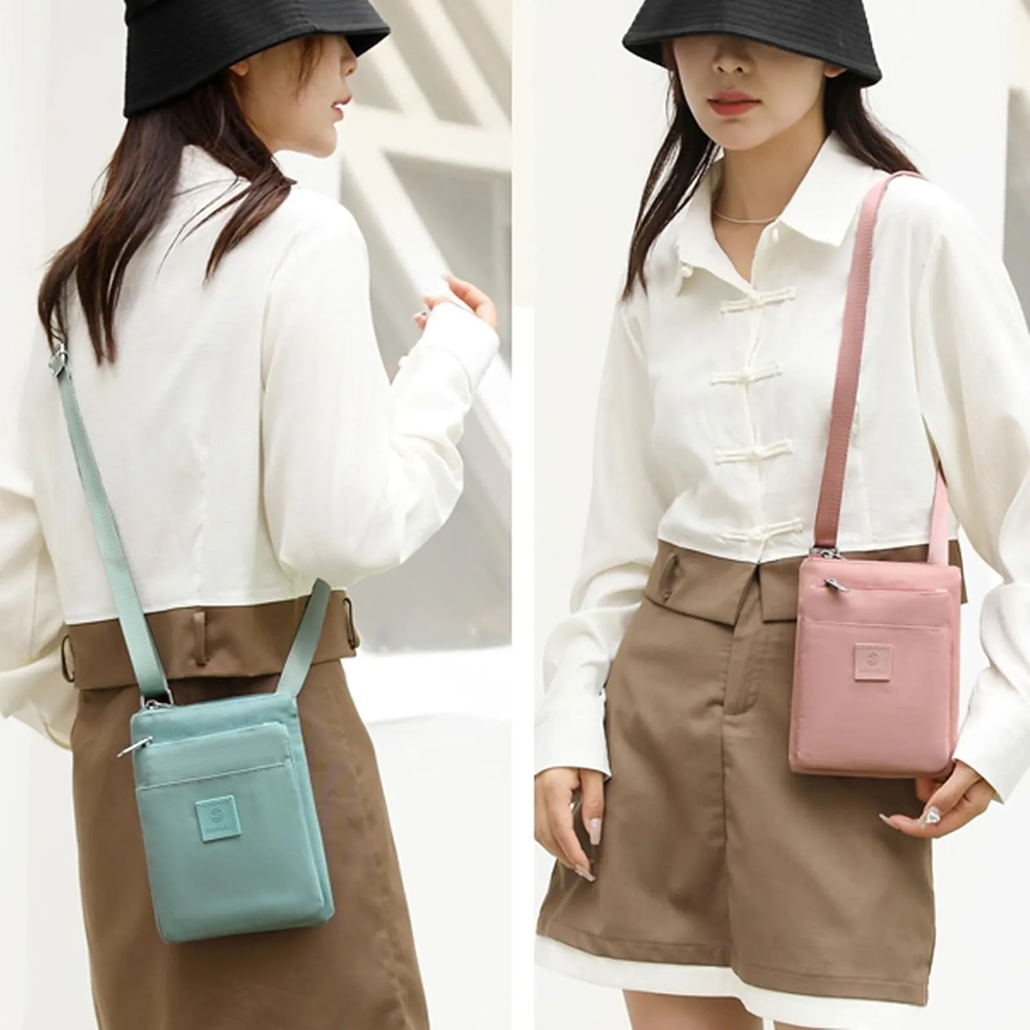 KARRESLY Small Crossbody Bags for Women Mini Waterproof Cell Phone Purse Nylon Shoulder Handbags Lightweight Casual Wallet