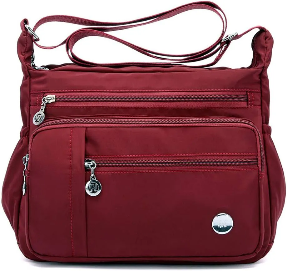 KARRESLY Women's Shoulder Bags Travel Handbag Messenger Cross Body Nylon Bags with Lots of Pockets