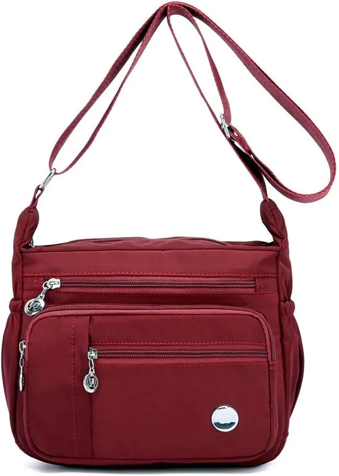 KARRESLY Women's Shoulder Bags Travel Handbag Messenger Cross Body Nylon Bags with Lots of Pockets