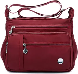 KARRESLY Women's Shoulder Bags Travel Handbag Messenger Cross Body Nylon Bags with Lots of Pockets