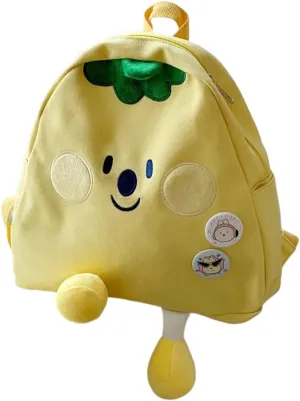 Kawaii Shoulder Bag Head-turning Design Bag Smile Face Mini Bags 3 Colors (Yellow)