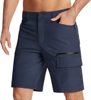 KEFITEVD Men's Hiking Shorts Outdoor Casual Quick Dry Water Resistant Lightweight Cargo Fishing Tactical Shorts