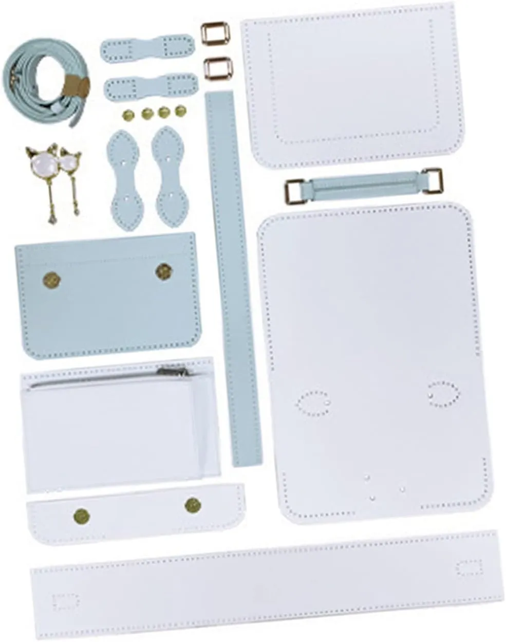 KESYOO 1Set DIY PU Leather Bag Making Kit of Craft Supplies for Knitting Shoulder Bags Cross Body Bags Handbags Lightweight Portable Accessories for Handmade Creations