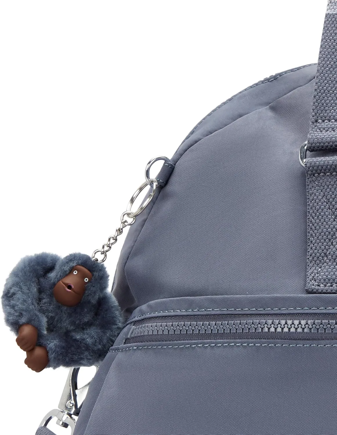 Kipling Women's Eugina Satchel, Handmade, Removable Shoulder Strap, Outer Pockets, Nylon Duffle Bag