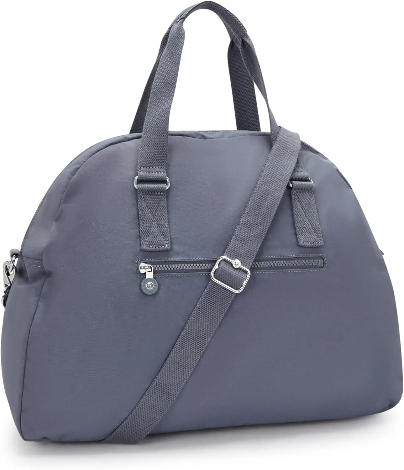 Kipling Women's Eugina Satchel, Handmade, Removable Shoulder Strap, Outer Pockets, Nylon Duffle Bag