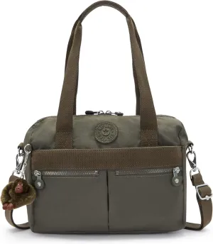 Kipling Women's Klara Handbag, Organize Accessories, Removable Shoulder Strap, Dual Carry Handles, Crinkle Nylon Bag
