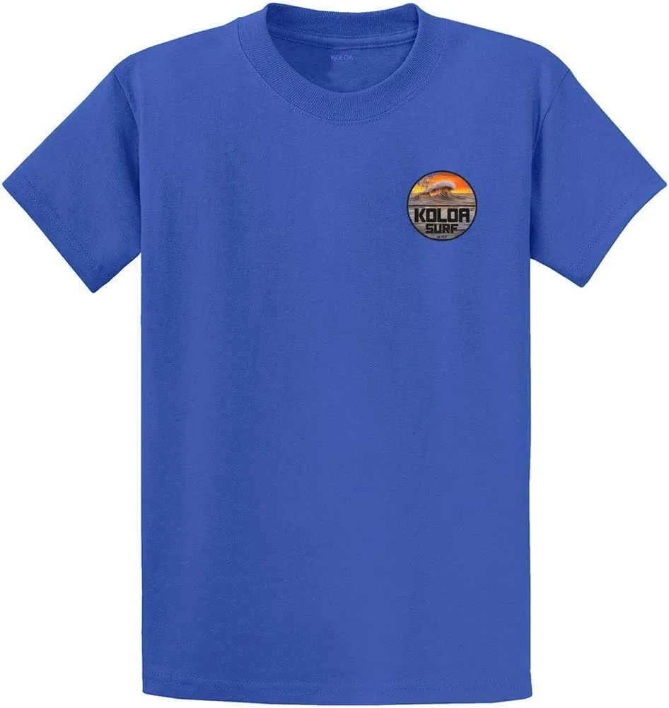 Koloa Mens Vintage Surfer Logo Heavy Cotton Tee in Regular, Big and Tall