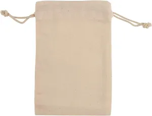 KUPOO 50PS Cotton Bags Cotton Muslin Bags Drawstring Muslin Bag for Wedding Party Favor (4 x 5.8 Inch)