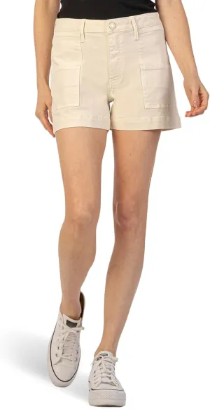 KUT from the Kloth Women's Jane High-Rise Shorts W/Pork Chop Pockets