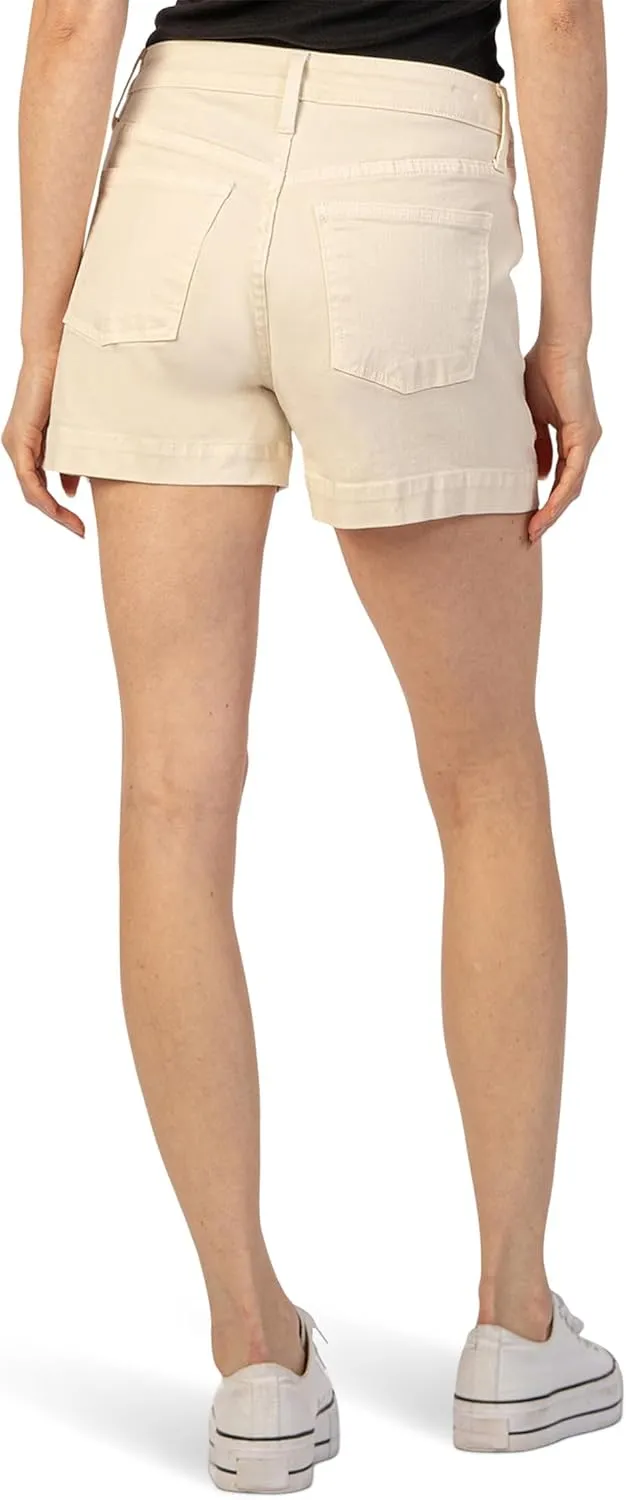 KUT from the Kloth Women's Jane High-Rise Shorts W/Pork Chop Pockets
