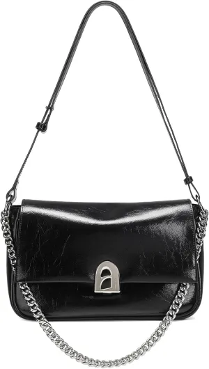 LA FESTIN Leather Crossbody Purse for Women Small Shoulder Bag with Adjustable Strap Trendy Designer Purses and Handbags