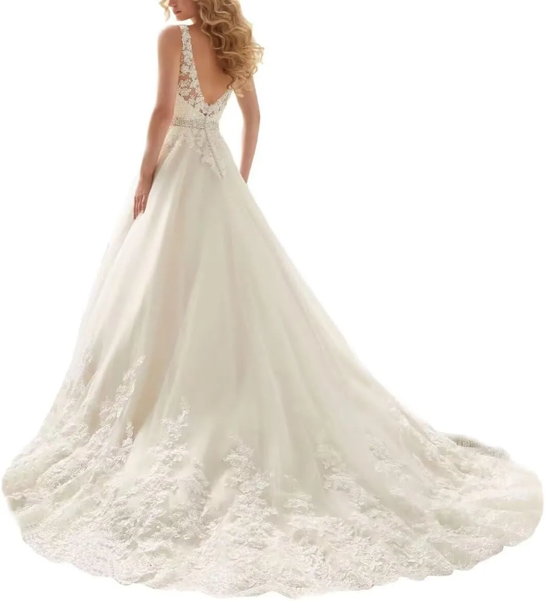 Lace Wedding Dresses for Bride 2025 Fall Tulle Ball Gown A-line Beaded Country Wedding Gown Modest Bridal Gown