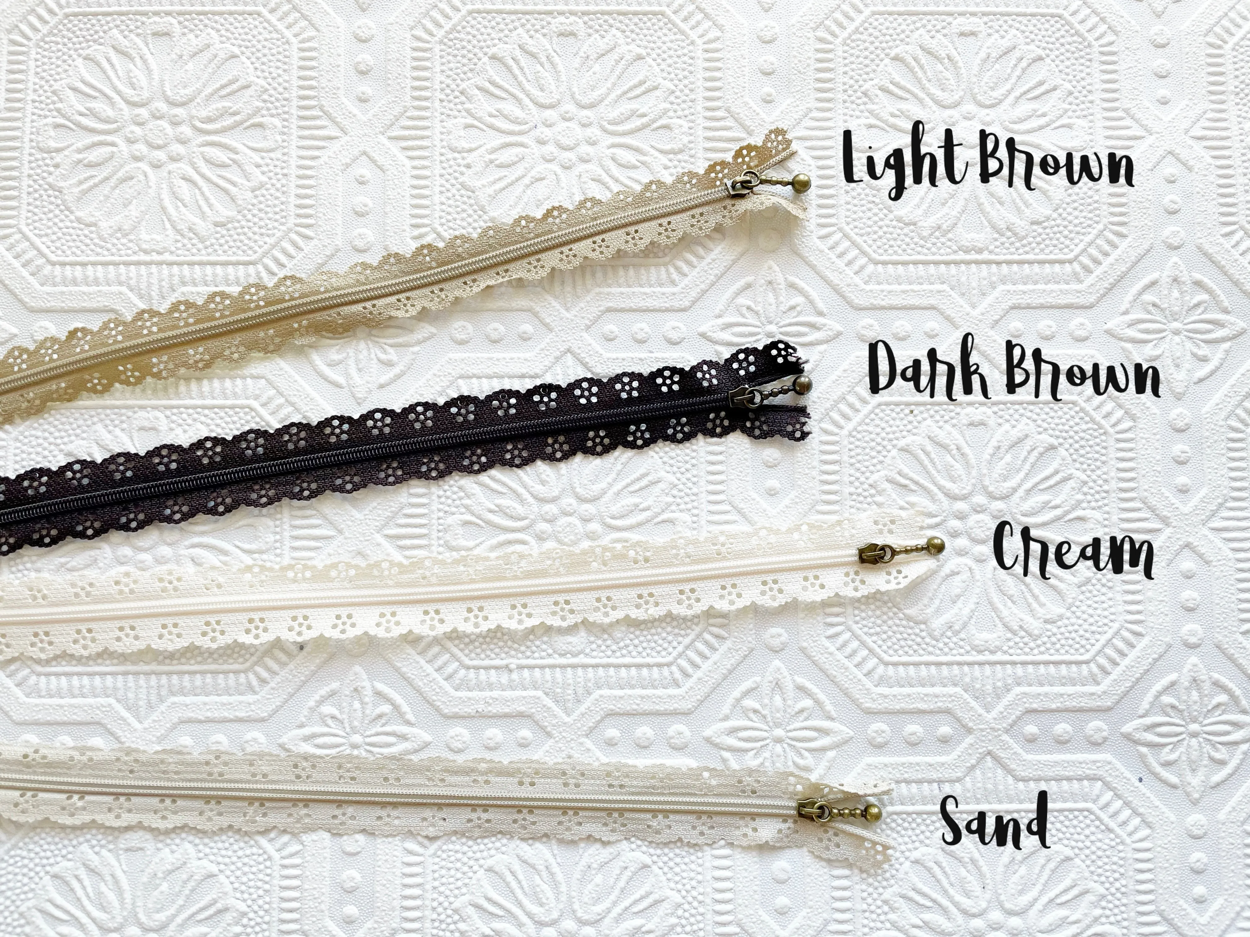 Lace Zippers - 30cm