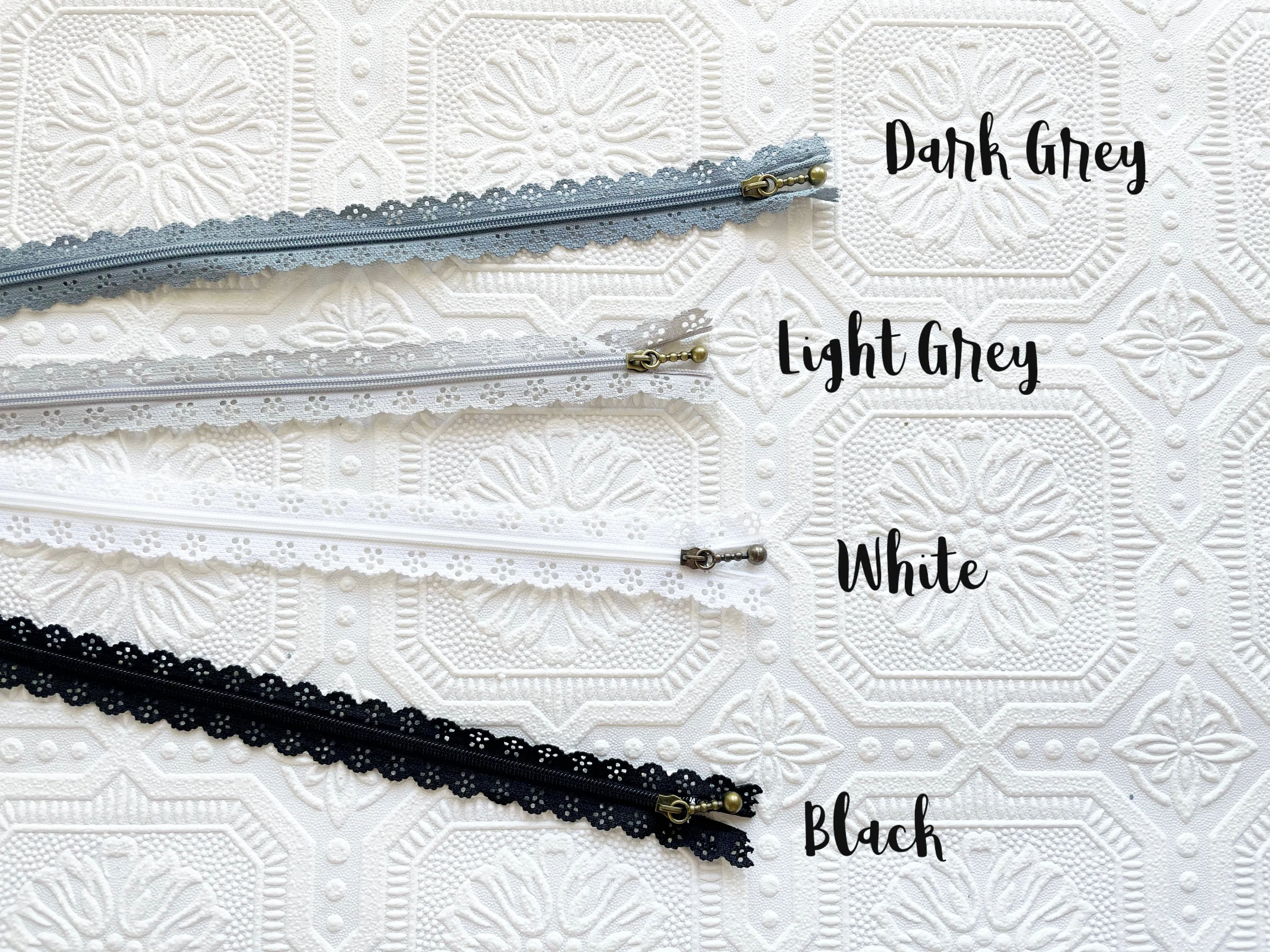 Lace Zippers - 30cm