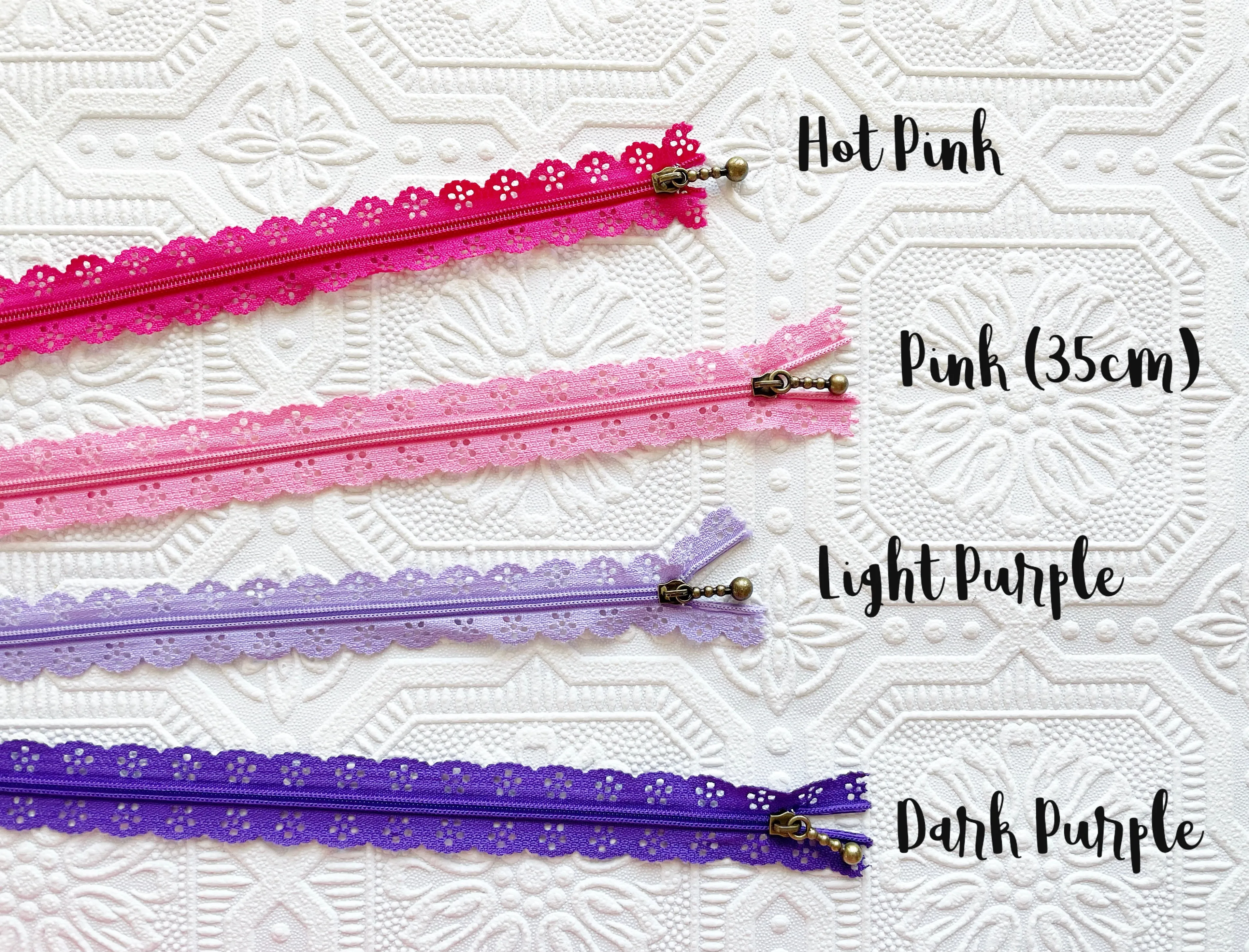 Lace Zippers - 30cm