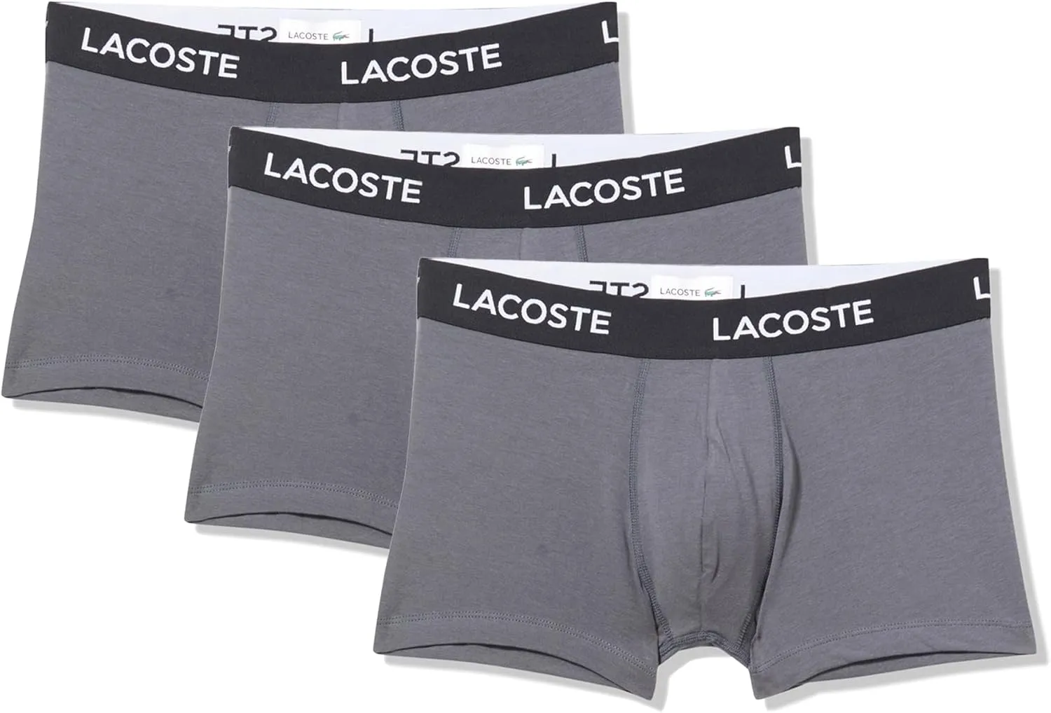 Lacoste Men's Casual Classic 3 Pack Cotton Stretch Trunks