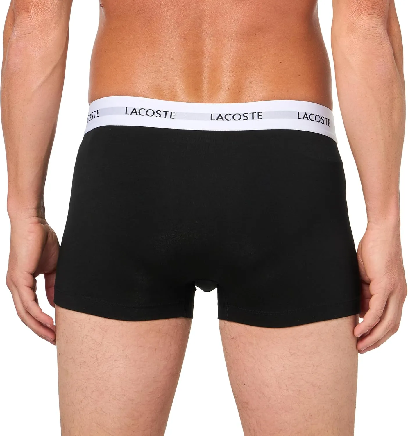 Lacoste Men's Casual Classic 3 Pack Cotton Stretch Trunks