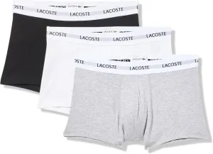 Lacoste Men's Casual Classic 3 Pack Cotton Stretch Trunks
