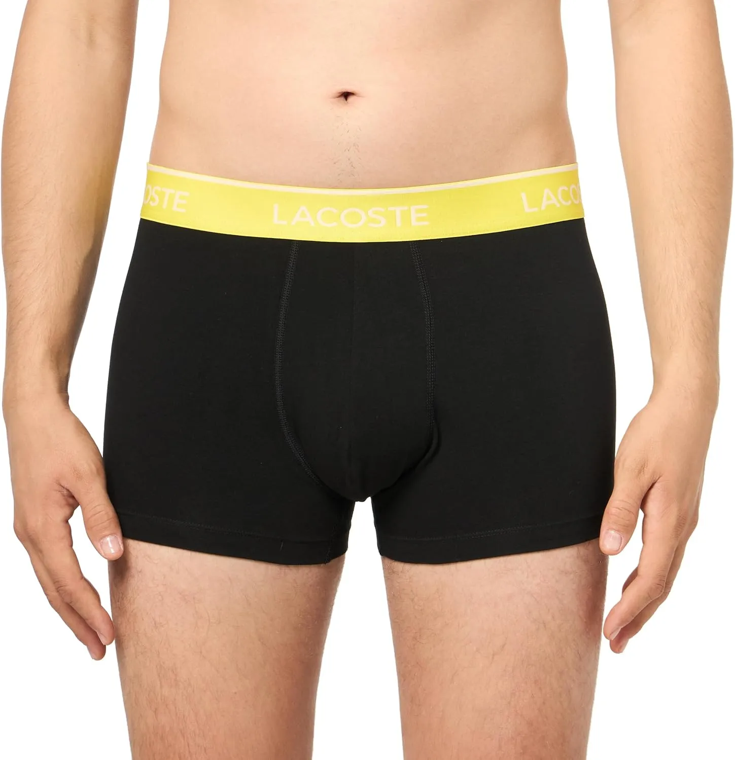 Lacoste Men's Casual Classic 3 Pack Cotton Stretch Trunks