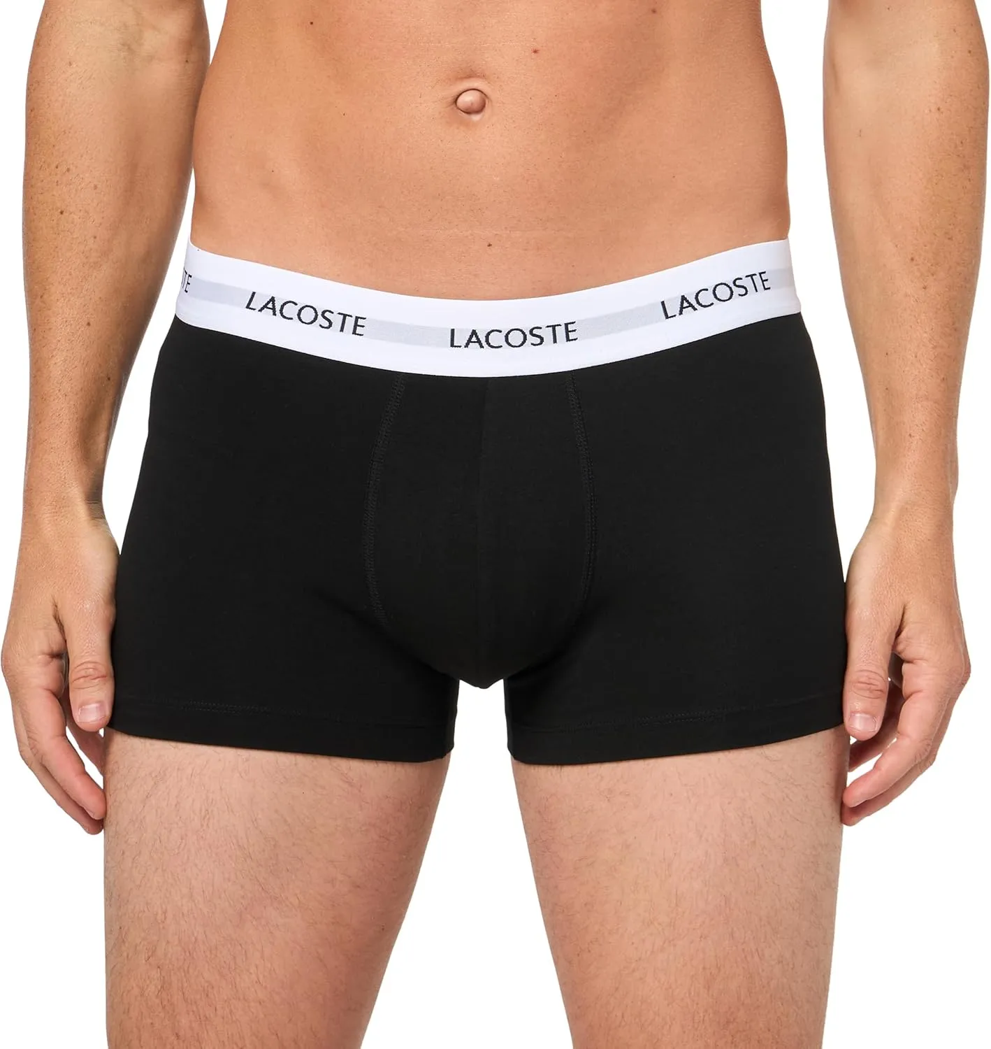 Lacoste Men's Casual Classic 3 Pack Cotton Stretch Trunks