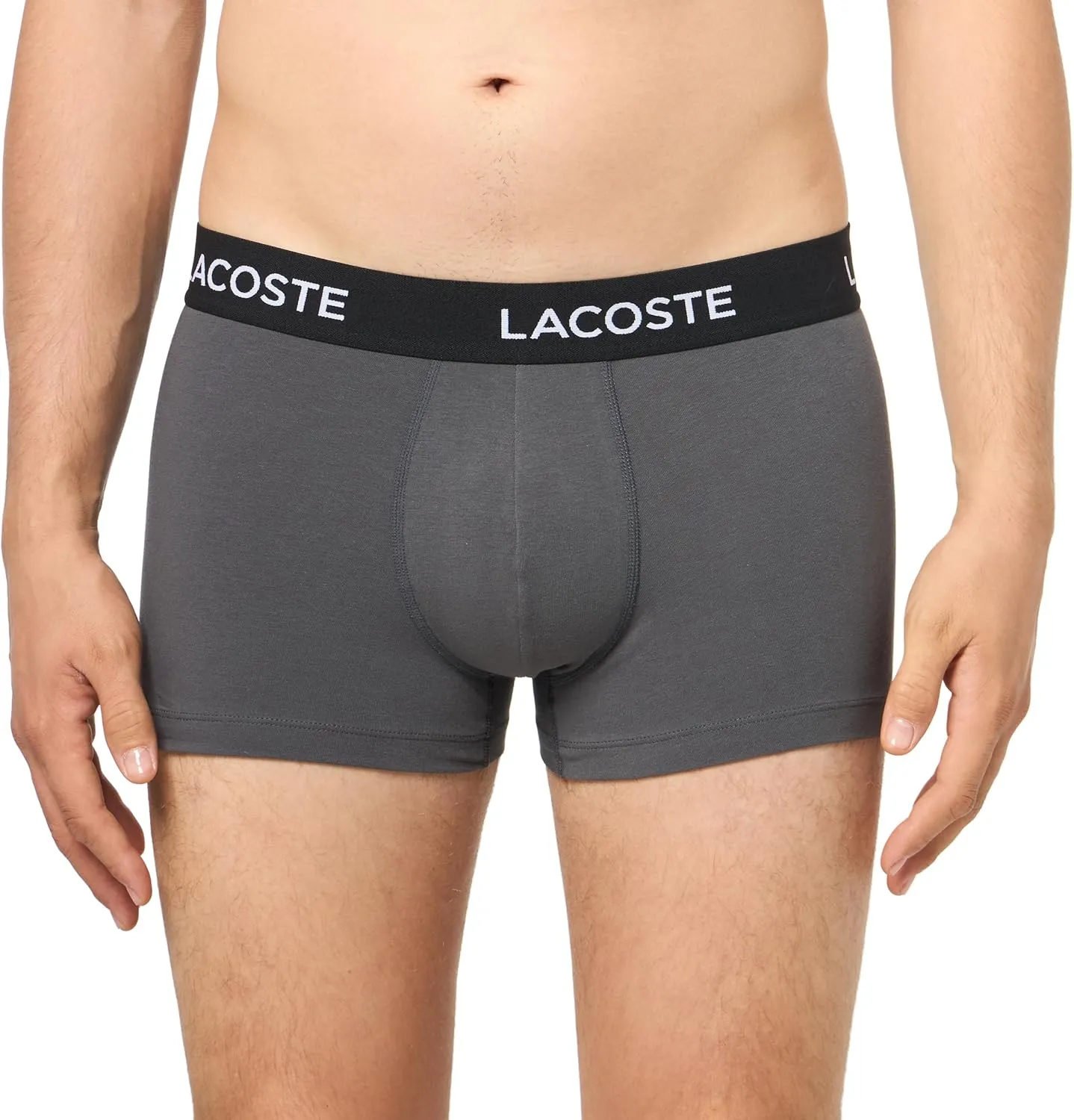 Lacoste Men's Casual Classic 3 Pack Cotton Stretch Trunks