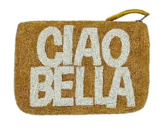 Large Beaded Clutch - Ciao Bella