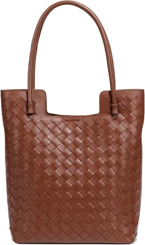 Large Capacity Shoulder Bag for Women Formal Vegan Leather Handbags Tote Bag Handmade Business Lightweight Travel Bags