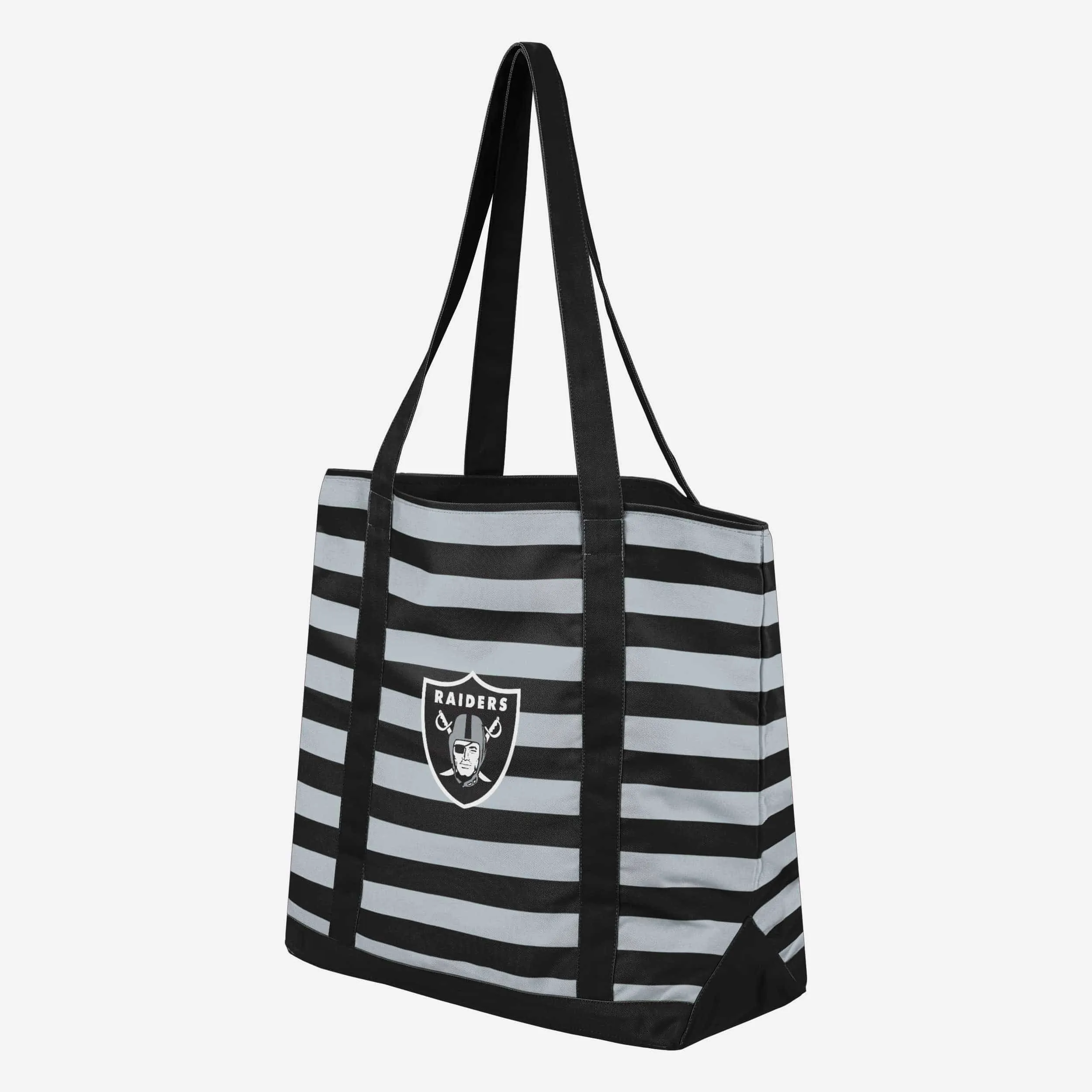 Las Vegas Raiders Team Stripe Canvas Tote Bag