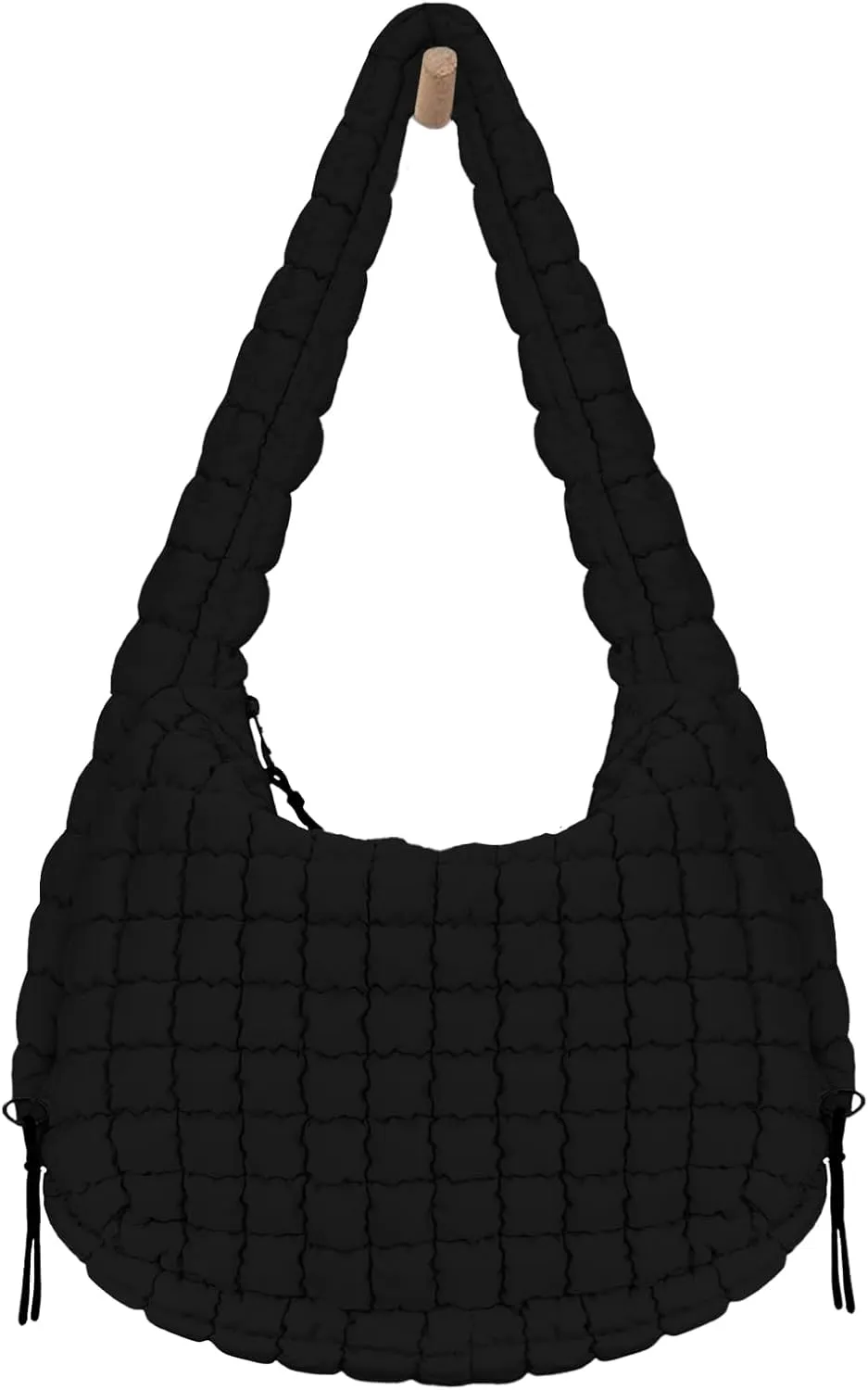 LaurelTree Quilted Puffer Crossbody Bag Lightweight Nylon Puffer Tote Bags Puffy Shoulder Bag Carryall Hobo Bags for Women
