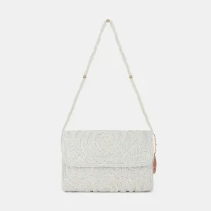 Lavie Luxe Gemmy White Medium Women's Flap Clutch