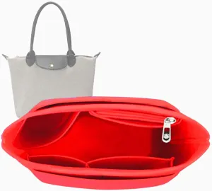 Lckaey Organizer insert-for bag organizer le pliage large bags Felt insert Y012-red-large