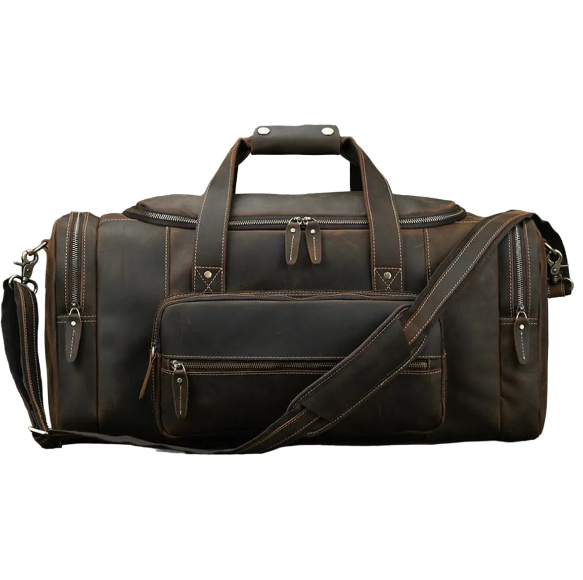 Leather Duffle Bag Handmade Leather Weekender Gym Bag Vacation Duffel Bag Travel Bag Overnight Bag Leather Holdall for Groomsmen Gifts