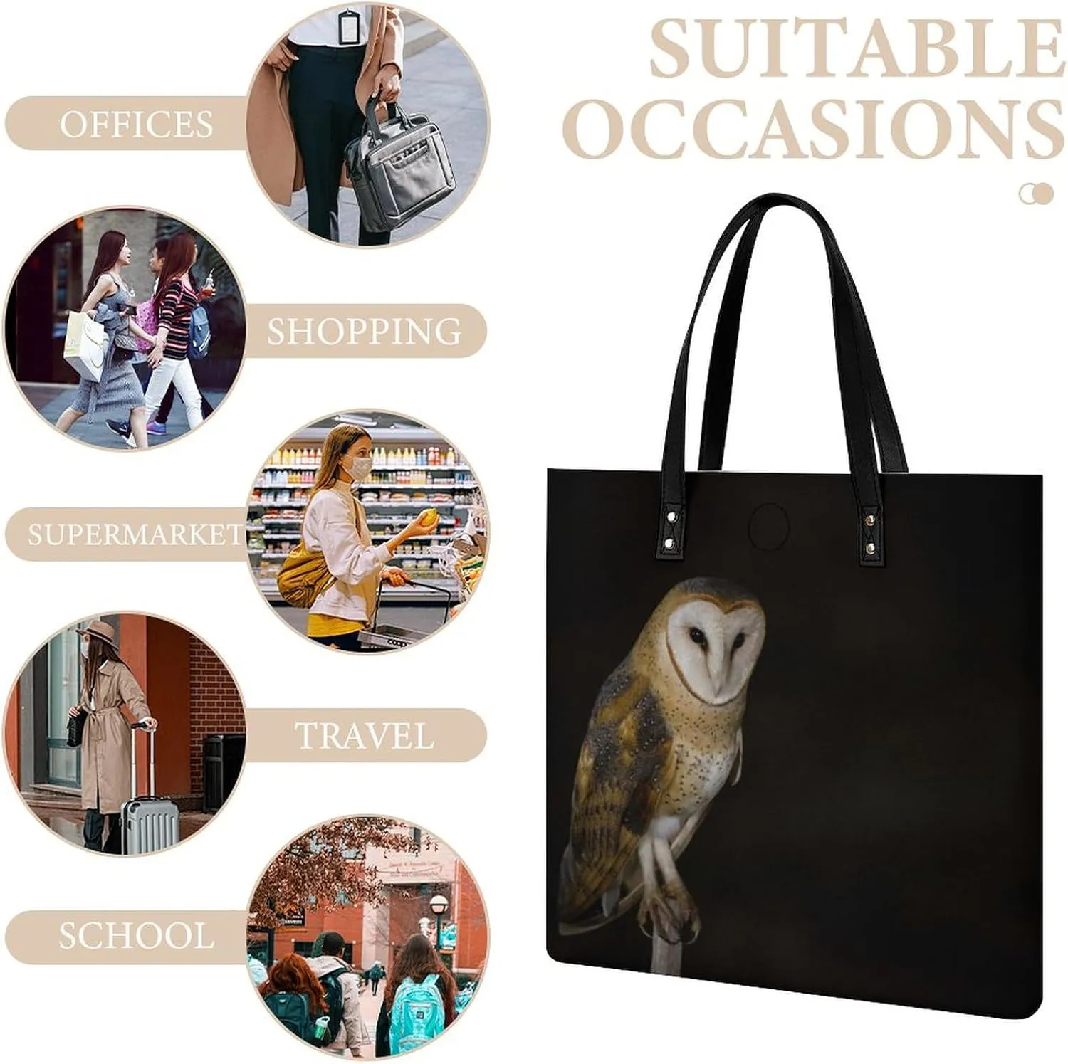 Leather Handbag for Women Tote Bag with Magnetic Buckle Boat Map Crossbody Bag Shoulder Bag