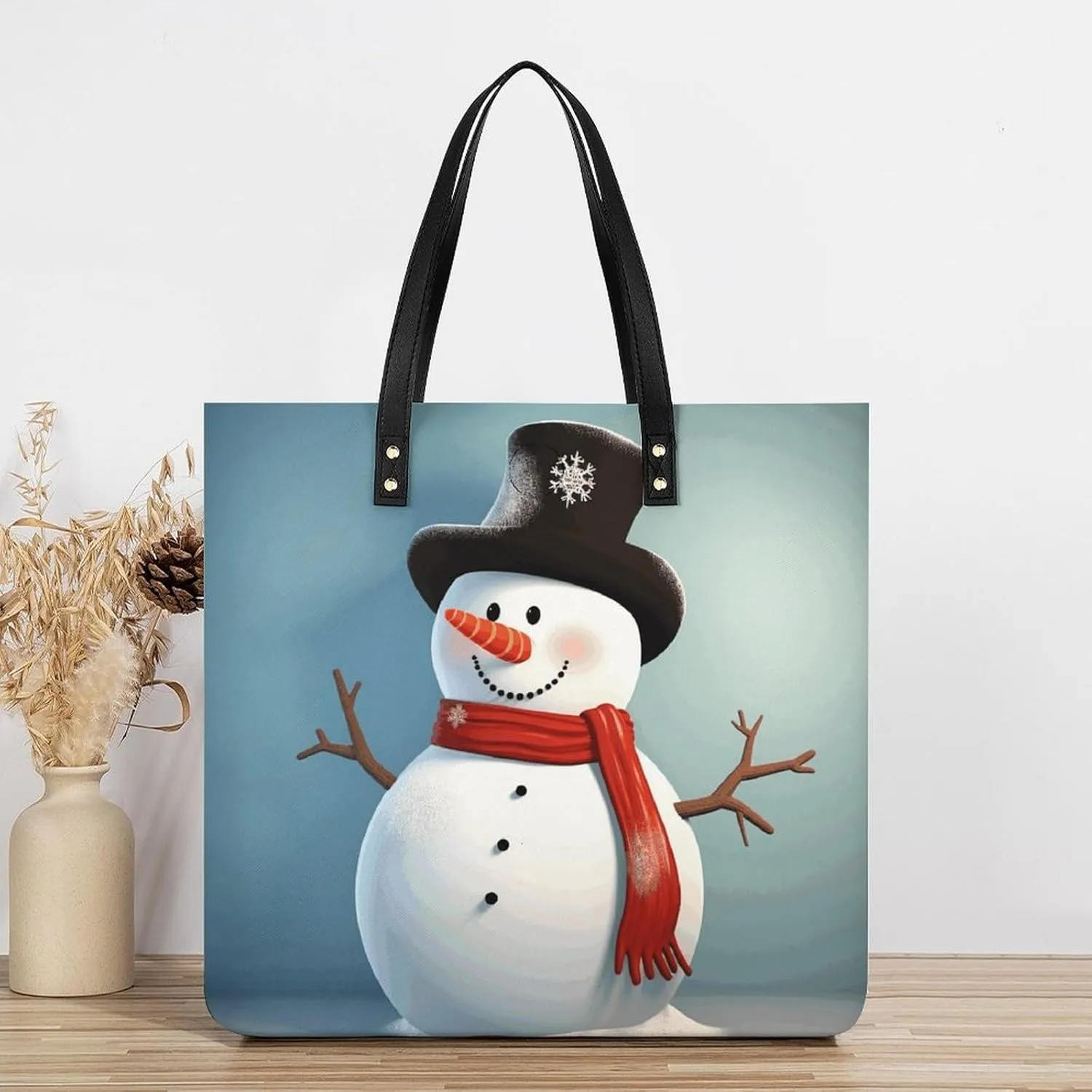 Leather Handbag for Women Tote Bag with Magnetic Buckle Cute Cockatiel Crossbody Bag Shoulder Bag