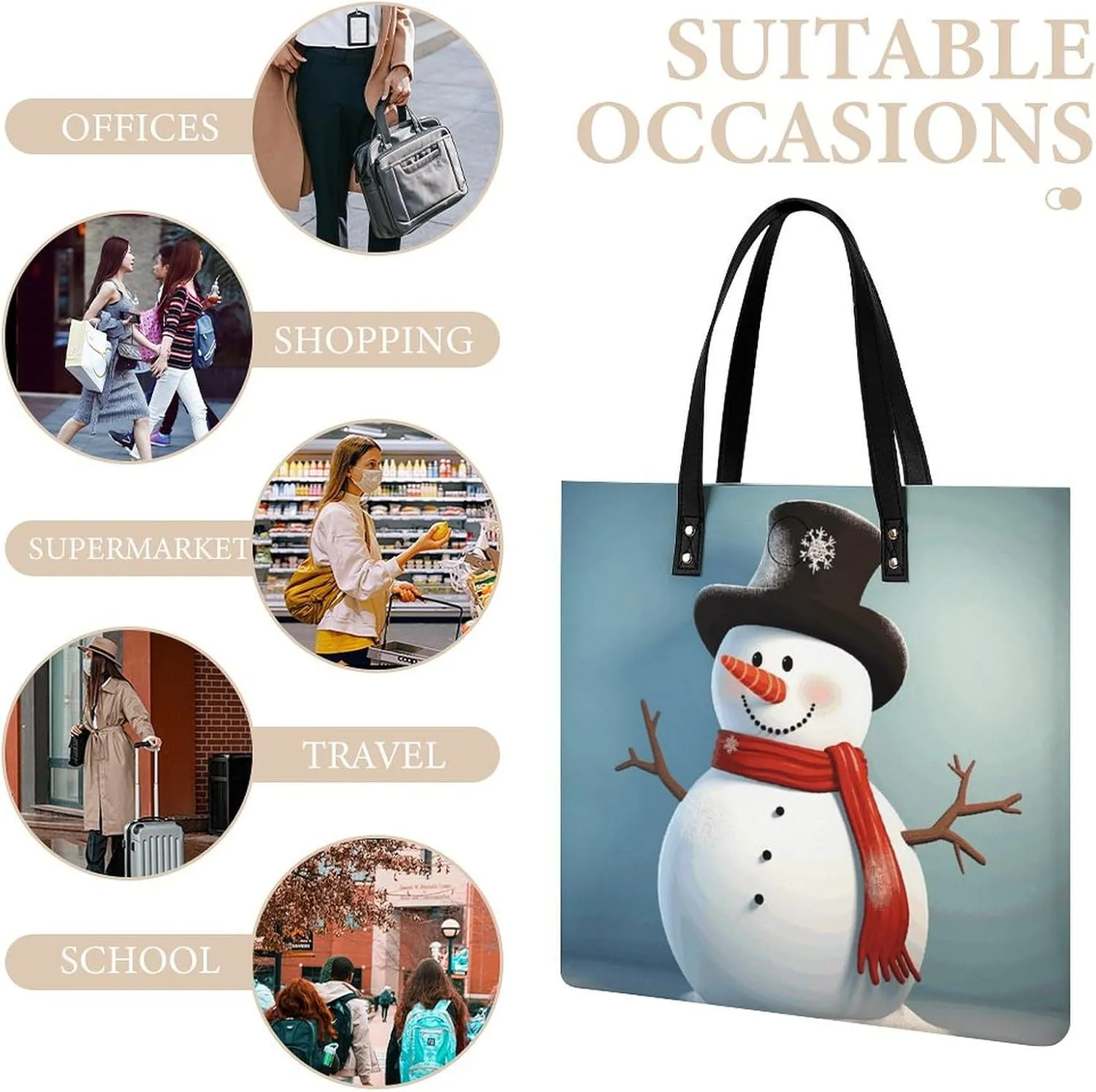 Leather Handbag for Women Tote Bag with Magnetic Buckle Cute Cockatiel Crossbody Bag Shoulder Bag