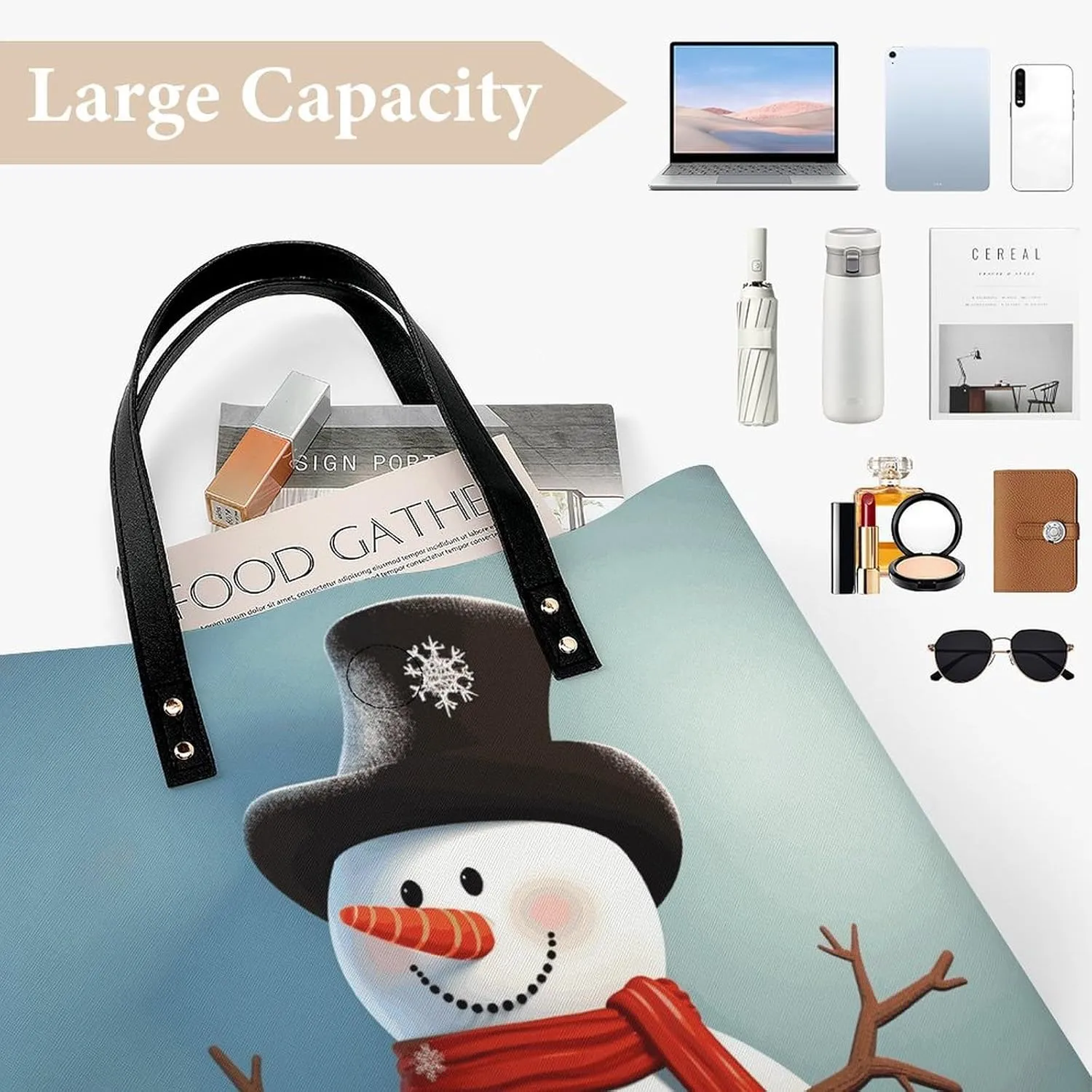 Leather Handbag for Women Tote Bag with Magnetic Buckle Cute Cockatiel Crossbody Bag Shoulder Bag