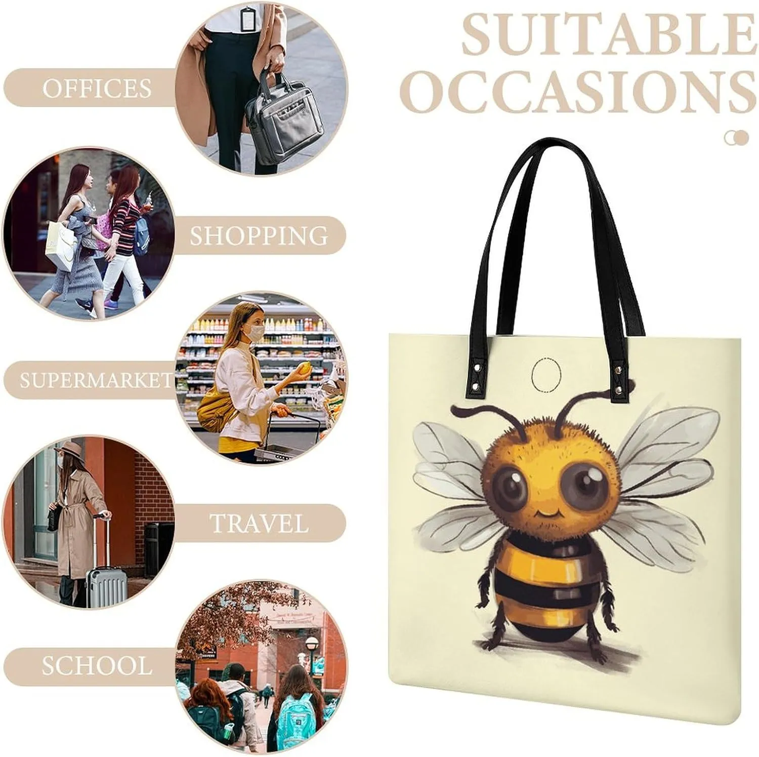 Leather Handbag for Women Tote Bag with Magnetic Buckle Visual Illusion Crossbody Bag Shoulder Bag