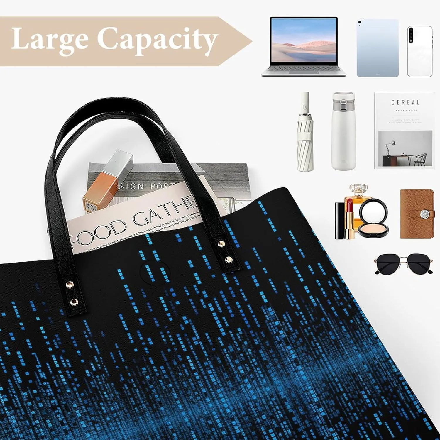 Leather Handbag for Women Tote Bag with Magnetic Buckle Xmas Snowman Crossbody Bag Shoulder Bag