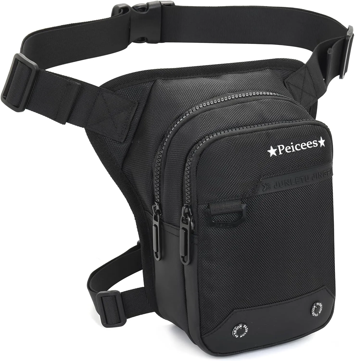 Leg Bag for Men Fanny Packs Women Men’s Outdoor Thigh Bags Motorcycle Ride Crossbody Backpack Shoulder Sling Pack Camping Hiking Cycling Riding, Y-Black
