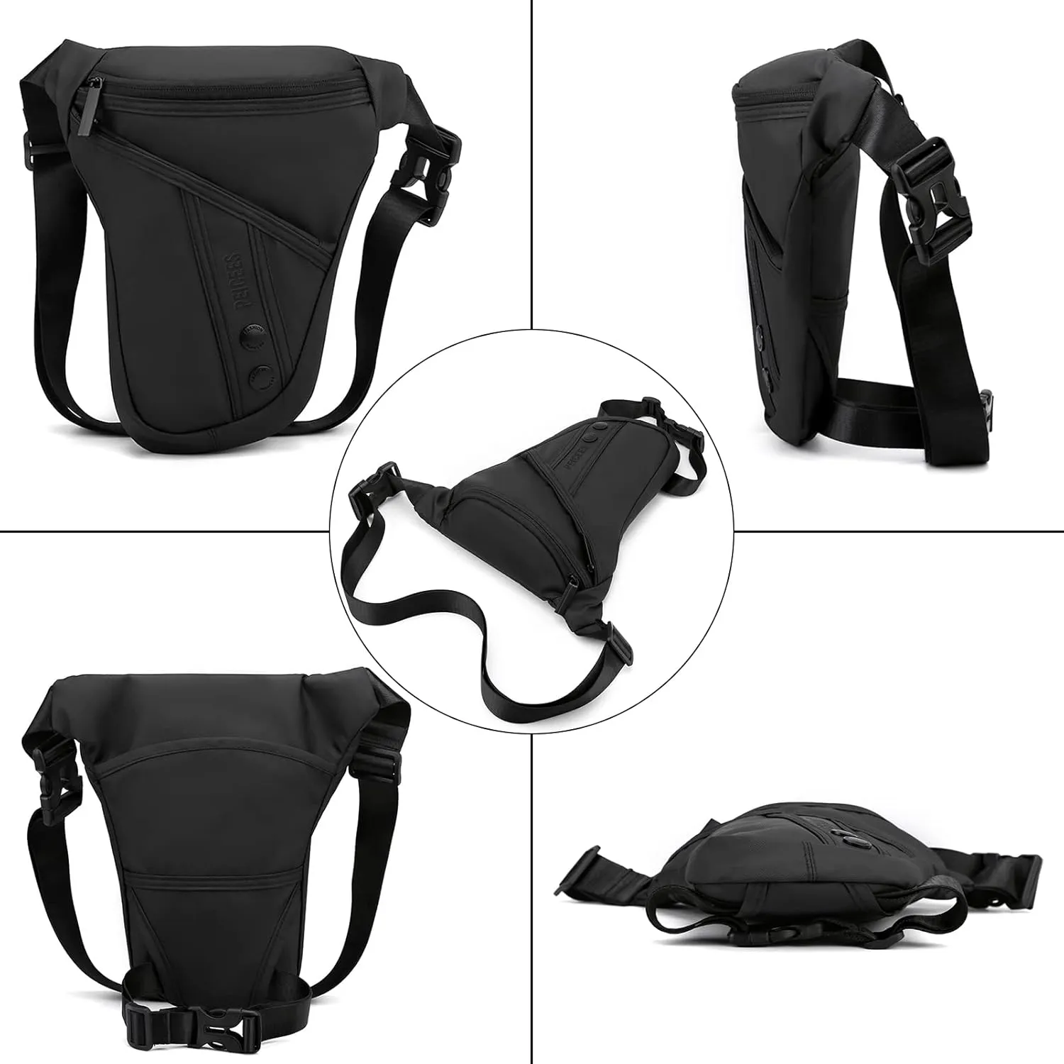 Leg Bag for Men Fanny Packs Women Men’s Outdoor Thigh Bags Motorcycle Ride Crossbody Backpack Shoulder Sling Pack Camping Hiking Cycling Riding