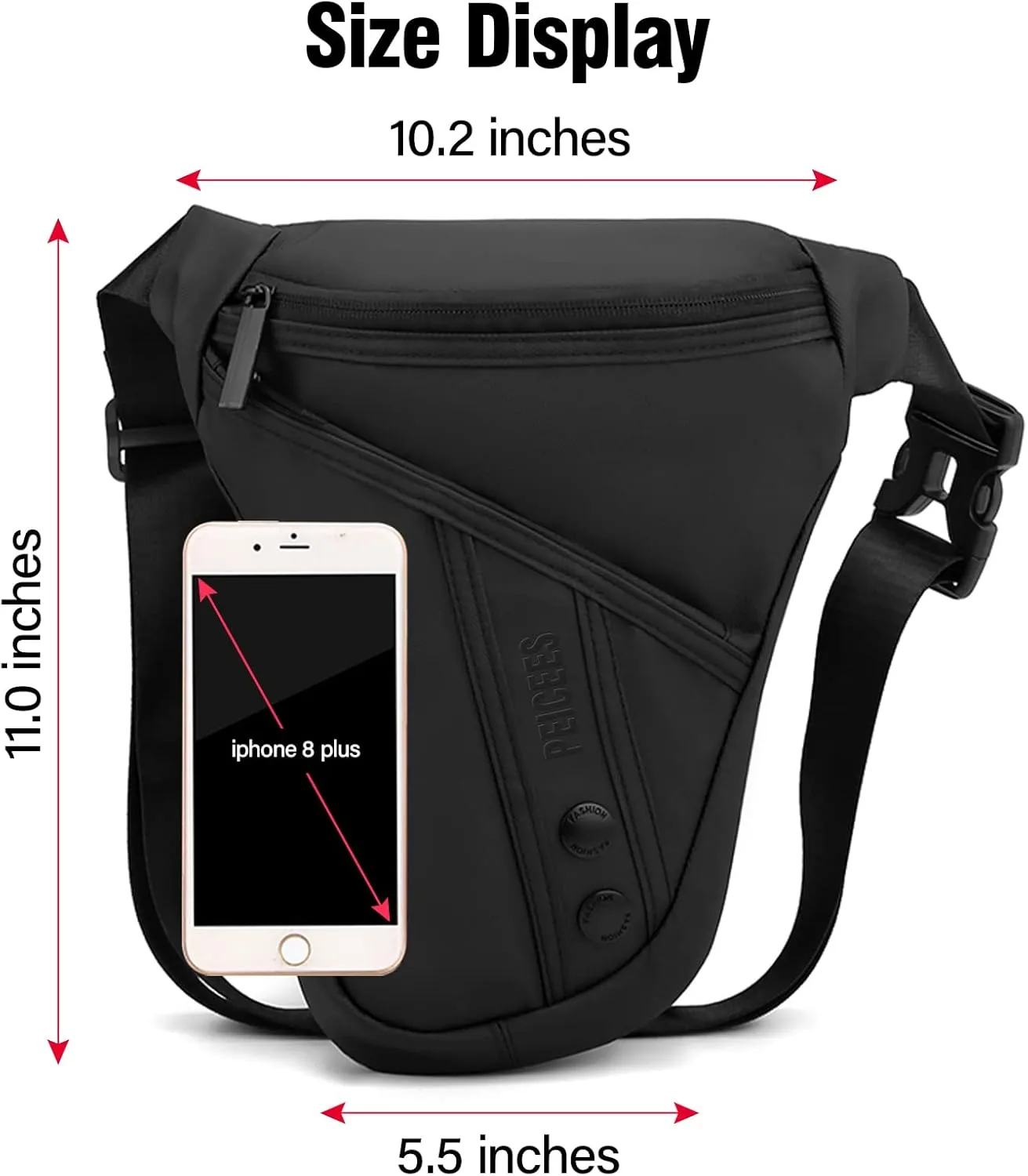 Leg Bag for Men Fanny Packs Women Men’s Outdoor Thigh Bags Motorcycle Ride Crossbody Backpack Shoulder Sling Pack Camping Hiking Cycling Riding