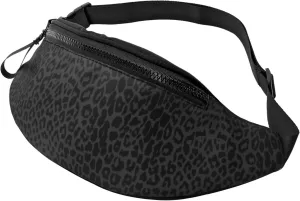 Leopard Fanny Pack Waist Bag Adjustable Belt Bag For Men Women Traveling Hiking Cycling Running