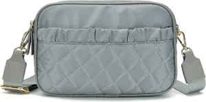 lola mae Crossbody Bags for Women Quilted Nylon Travel Shoulder Purse
