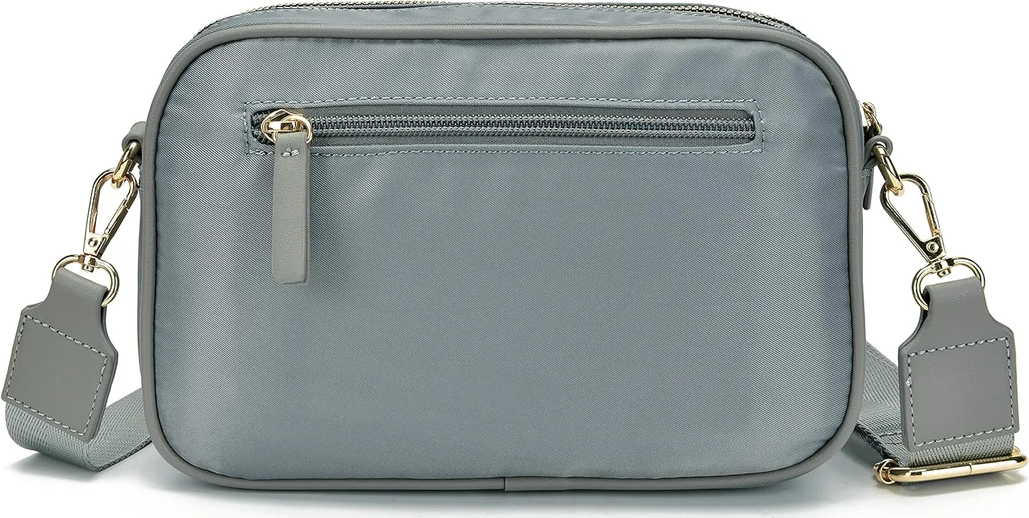 lola mae Crossbody Bags for Women Quilted Nylon Travel Shoulder Purse