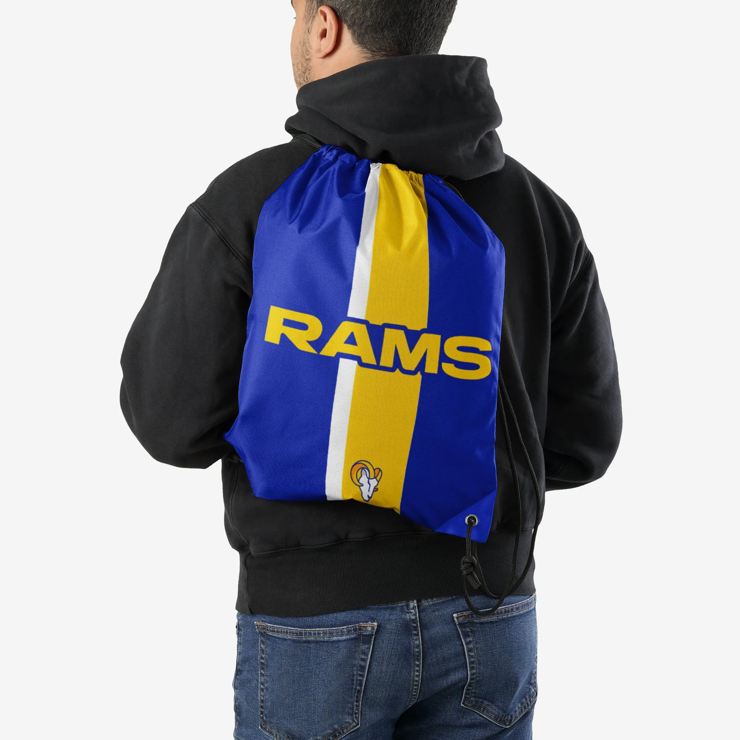 Los Angeles Rams Team Stripe Wordmark Drawstring Backpack