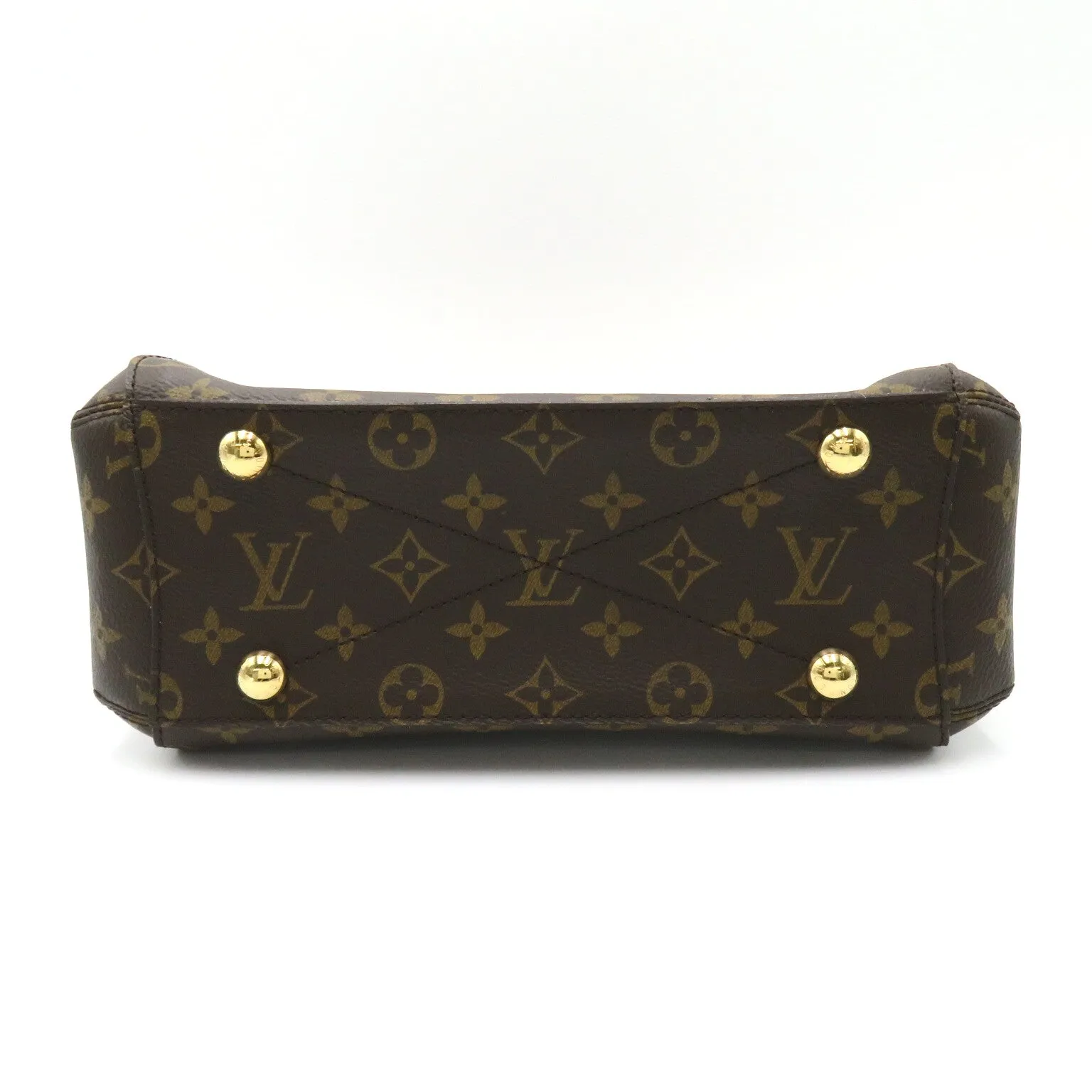 Louis Vuitton Montaigne Bb Tote Bag Handbag Coated Canvas Monogram Brown