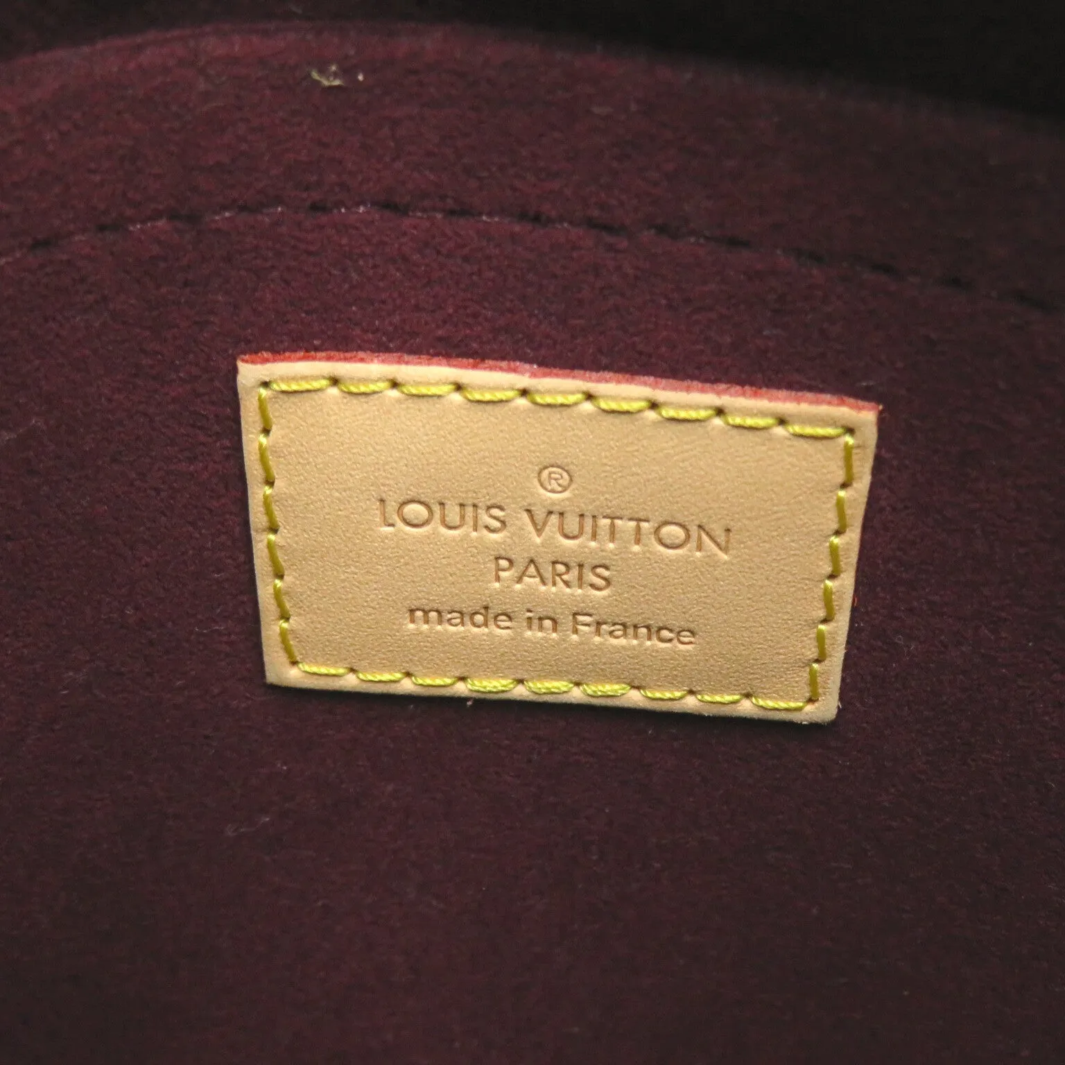 Louis Vuitton Montaigne Bb Tote Bag Handbag Coated Canvas Monogram Brown