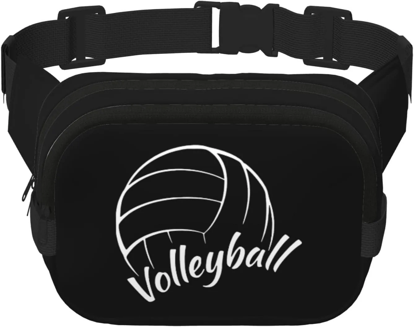 Love is Volleyball Waist Pack Bag Fanny Pack for Men&Women Hip Bum Bag with Adjustable Strap for Outdoors Workout Traveling Casual Running Hiking Cycling