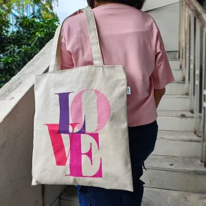 LOVE UNFOLDED BAG WITH ZIPPER